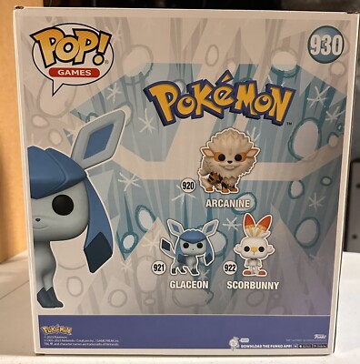 【海外限定】FUNKO POP! Pokemon GLACEON 巨大サイズ Funko POP! Games: Pokemon - Glaceon Jumbo Size #930