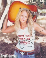 Miranda Lambert w/reproduction signature archival quality,  002