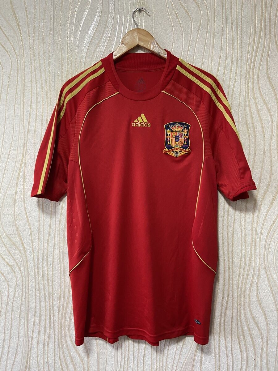 SPAIN 2008 2010 HOME FOOTBALL SHIRT SOCCER JERSEY ADIDAS SPAIN 2008 2010 HOME FOOTBALL SHIRT SOCCER JERSEY ADIDAS