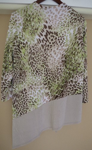 Chico's Travelers Classic Animal Print Open Front Jacket Size 2 12 14 NEW - Picture 5 of 6