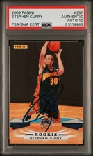 Stephen Curry 2009-10 Panini Autograph Rookie Card #357 PSA DNA  AUTO 10. rookie card picture