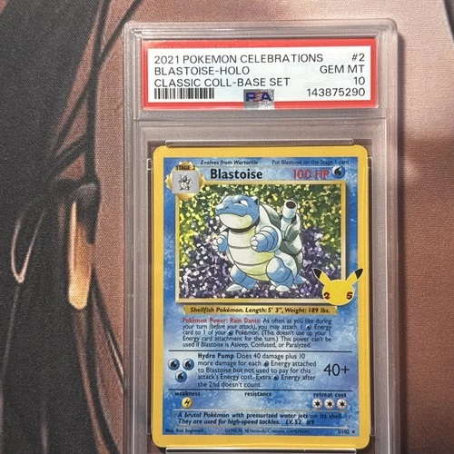 Blastoise - 2/102 - Celebrations - PSA 10