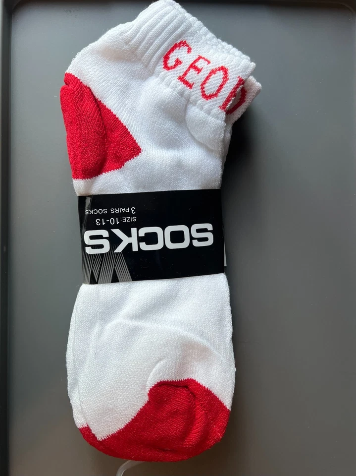 Georgia Bulldogs 3 Pack  Mens Socks, Size 10-13, Pick Color - Image 3 of 3