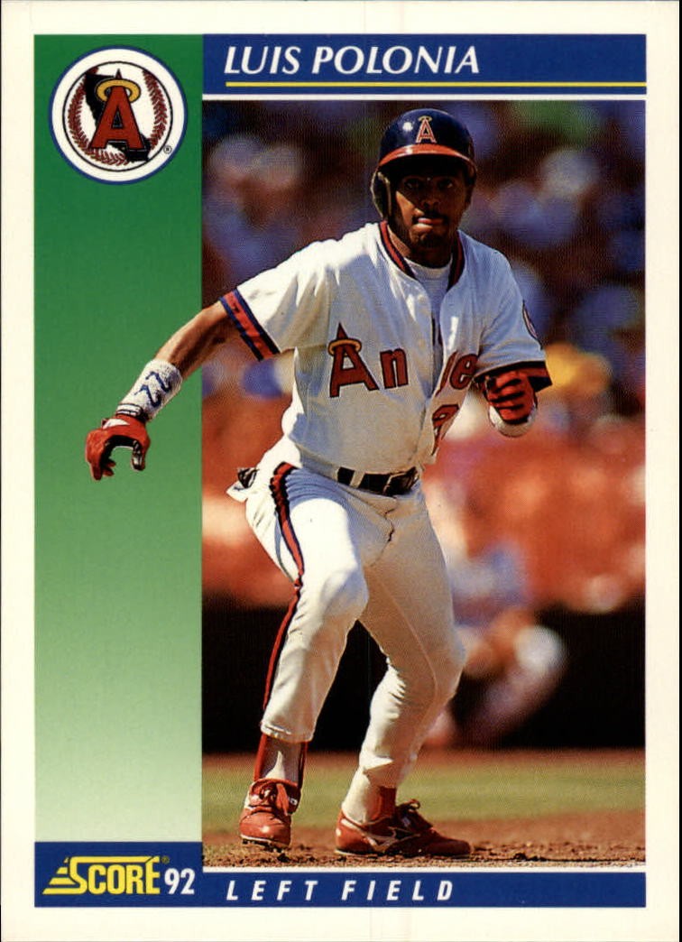1992 Score #68 Luis Polonia - BB