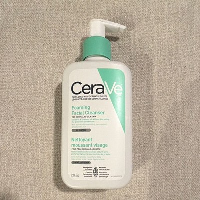 CeraVe Foaming Facial Cleanser 237 mL Fragrance Free Non-Comedogenic Foam