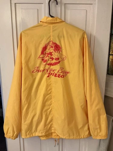 Official Stranger Things Surfer Boy Pizza Jacket Size XL Our Universe Netflix image 9