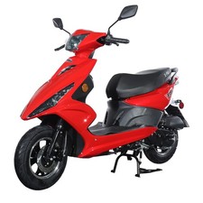 X-PRO Bali 50 Scooter 50cc Gas Moped w/ 10" Aluminum Wheels Large LED Headlights