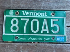 1994 Vermont license plate 870A5