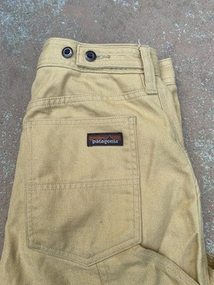 Patagonia Pants Wmns 6 Brown Hemp Canvas Double Knee ButtonBack Workwear Utility