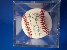 Warren Spahn And Johnny Sain Signed Baseball
