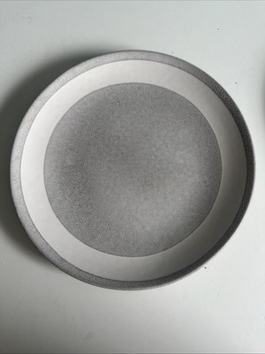 Crate & Barrel Pedra Artisan Gray Stoneware Salad Plate 8.5
