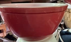 Vintage PYREX 402 1 1/2 Quart 7 1/8" Red Mixing Nesting Bowl GUC