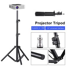 Adjustable Tripod Stand for LCD Projector - Aluminum Folding Holder 22-63 Inch