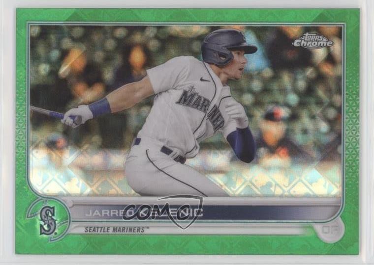 2022 Topps Chrome Logofractor Edition Green Refractor 16/99 Jarred Kelenic 0v0m