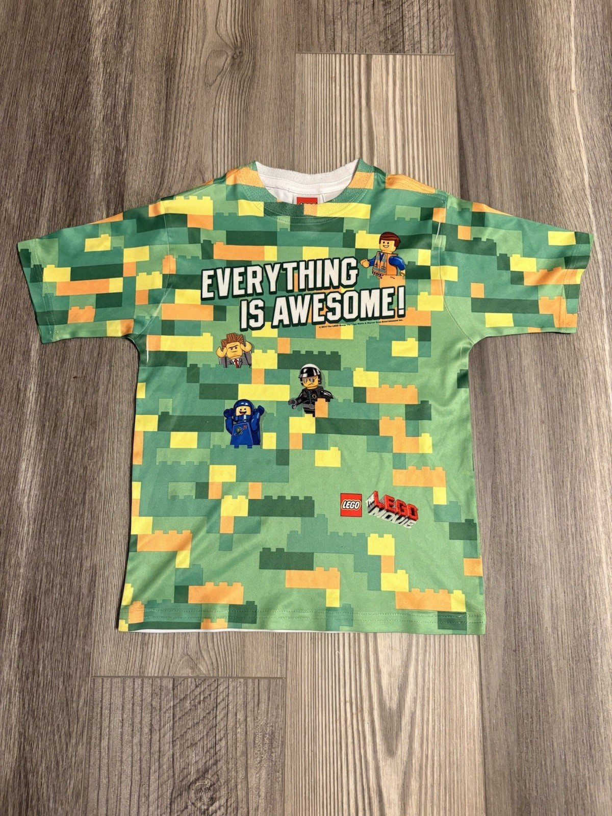 Green Lego T-Shirt Small 6/7 Pixilated
