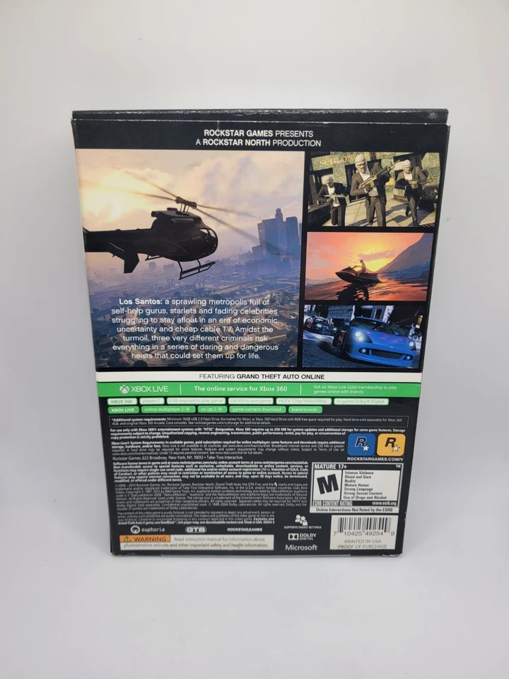Grand Theft Auto V - Special Edition - Xbox 360 - Steelbook & Cardboard Box, CIB - Image 2 of 4