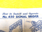 Lionel Postwar 450-42 3-54TT Signal Bridge - Original Instructions