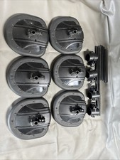 6-Alesis DM5 Electronic Drum Tom Trigger Pads w/ Misc. Brackets TESTED WORKING
