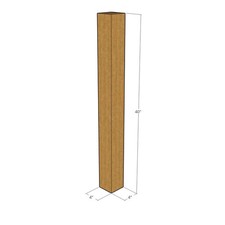 10 4x4x40 Kraft Brown Corrugated Shipping Boxes 32 ECT Single-Wall New