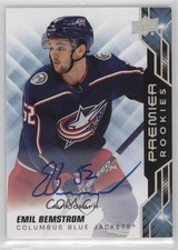 2019-20 Upper Deck Premier Rookies Silver Spectrum Emil Bemstrom #71 Auto a2e