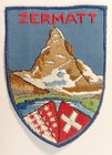 Écusson ZERMATT Suisse en tissu brodé - hauteur 7 cm