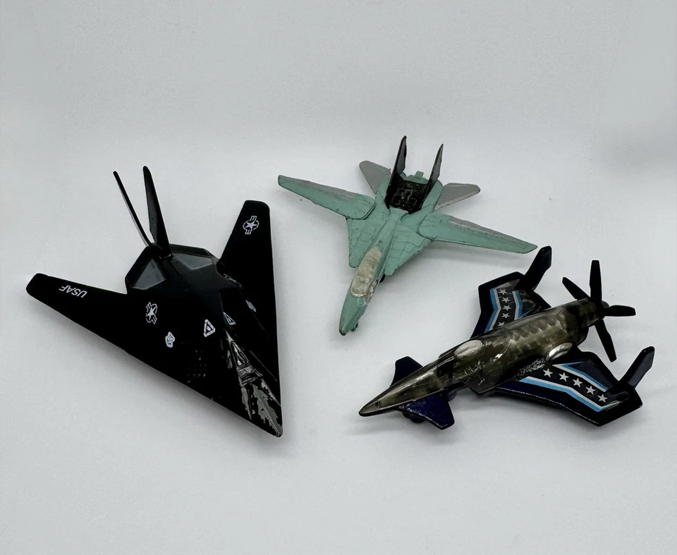 ¡Lote de aviones vintage! Hot Wheels Veneno Flecha, F17 Nighthawk, F 14 Tomcat! Foto 2 de 4