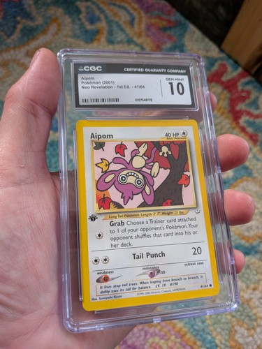 Aipom (1st Edition) graded CGC 10 for sale on eBay