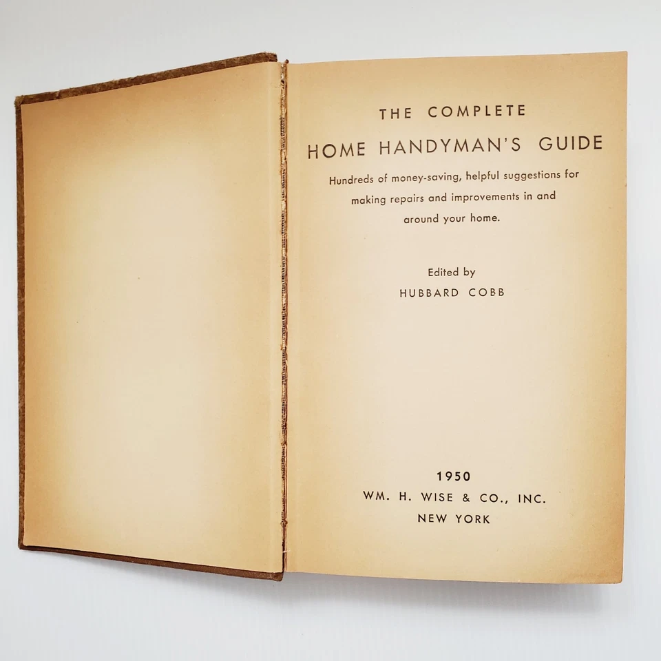 The Complete Home Handyman's Guide 1959 Vintage Hardcover Book Foto 4 de 4