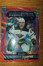 2021-22 O-Pee-Chee Platinum - Marquee Rookies Brandon Duhaime #293 Red Surge...