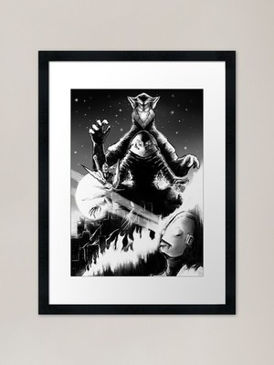 Shin Ultraman: Retro 80s Manga Cove Gerahmtes Wandbild Poster Leinwanddruck Bild
