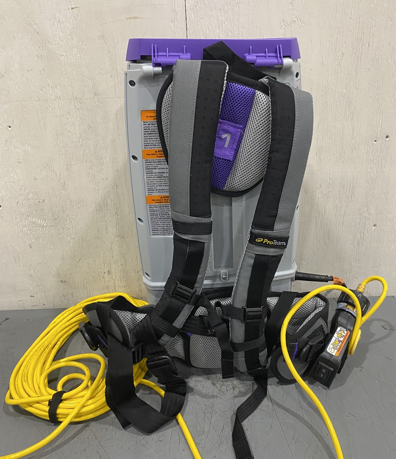 ProTeam GoFit Backpack Vacuum W/ Carpet & ProBlade Hard Surface Tool Kit 107691