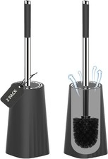 Toilet Brush, Compact Size Toilet Bowl Brush and Holder Toilet Brushes 2 Packs