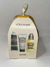 L  OCCITANE AMANDE SET Delicious Hands, Milk Concentrate  Shower Oil, 3 Pc Set