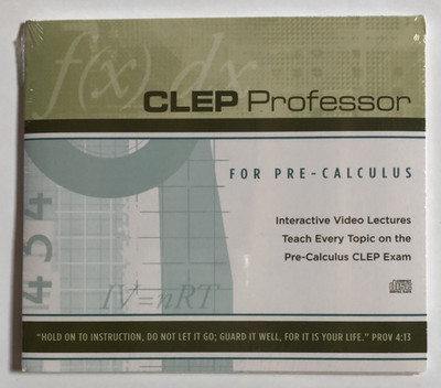 DIVE CLEP Professor For Pre Calculus Interactive Video Lectures Exam CD