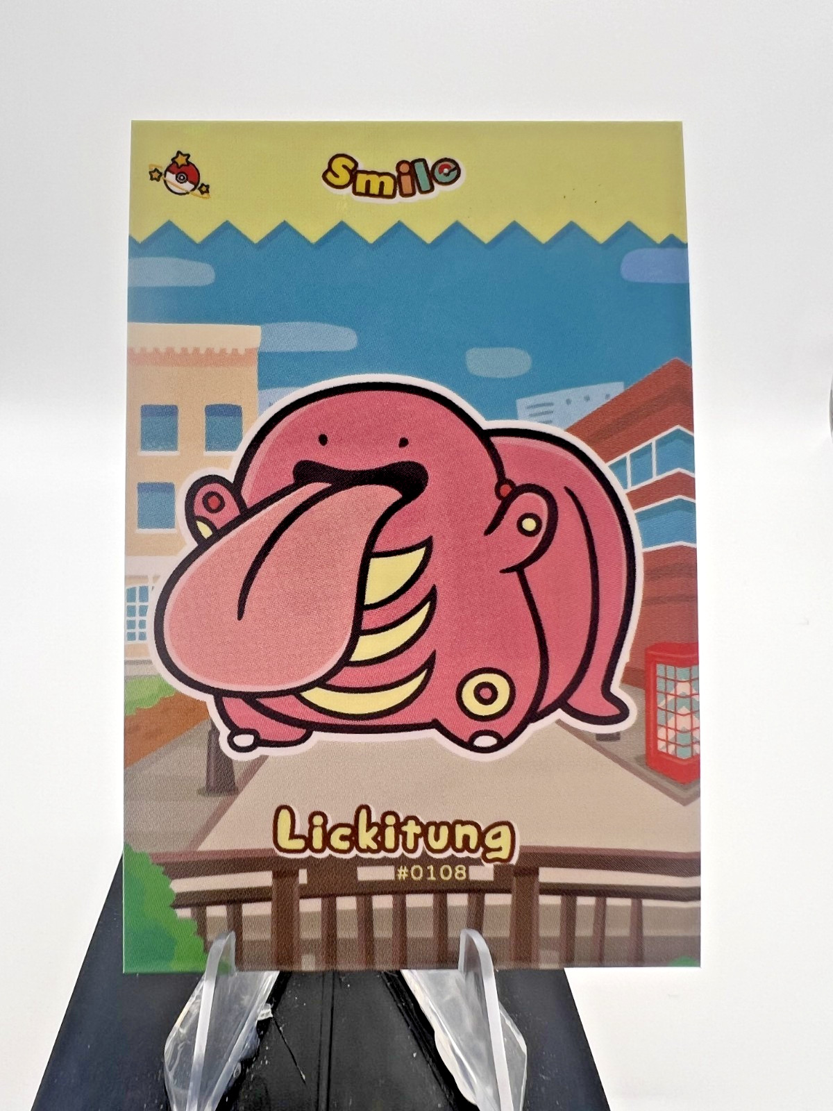Lickitung #108 - Cracked Ice Holo - Smile Card Database- Pokemon