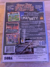 Three Dirty Dwarves Sega Saturn Segasoft Multiplayer Manual Special Weapons 1996