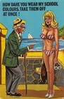 POSTCARD COMIC RISQUE XERXES 1960'S HUMOUR 10 CARDS U