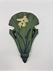 Roseville Iris Green Wall Pocket 1284-8 Reproduction