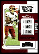2021 Panini Contenders Terry McLaurin #98 Washington Football Team NFL Football 