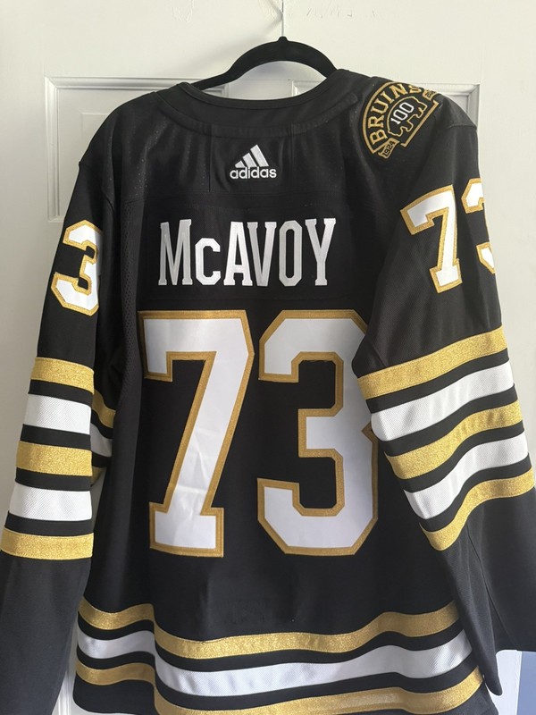 Men’s Adidas Boston Bruins Size 52 Charlie McAvoy Centennial Hockey Jersey