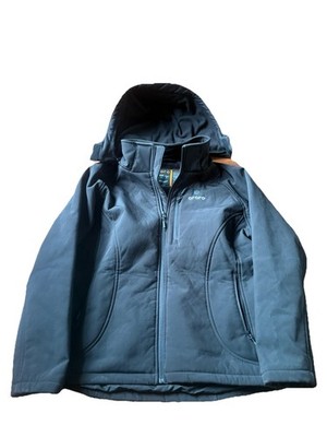 Ororo Heated Jacket Mens Large Black Full Zip Hiking Hooded No Battery