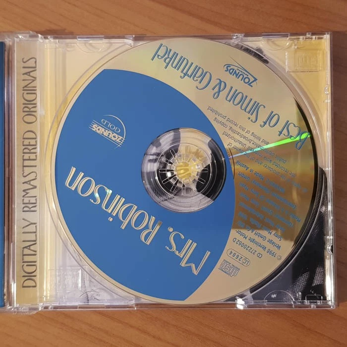 SIMON & GARFUNKEL Best - Mrs. Robinson 24K GOLD CD ZOUNDS EX/EX(CD) - Bild 3 von 4