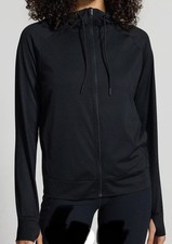 Mondetta Women's Lightweight Full-Zip Hoodie Black Size XXL New W/tags