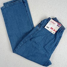 Chic Comfort Collection Pull On Denim Pants Women 10 A Blue Deadstock 101CR66DB