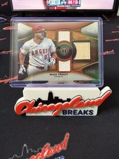 2025 Topps Tribute - Triple Relic # 7/75 - Mike Trout - Angels