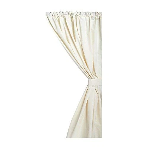 乙烯基浴室窗帘,骨,45 英寸 x 36 英寸 (WC-15) — 第 2/2 张图片