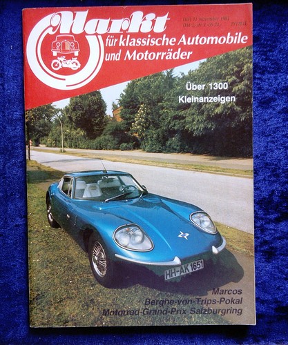 Oldtimer Markt 11.1983  Marcos, BMW Motorräder, Graf-Berghe-von-Trips Pokal
