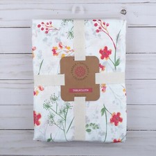Fabric Tablecloth Spring Floral Flowers 60x102 Wildflowers