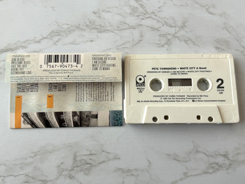 Pete Townshend White City A Novel CASSETTE Tape 1985 Atco 7 90473-4 The Who RARE - 第 2/3 張圖片
