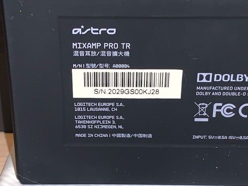 Logitech Astro A40 Mixamp Pro Tr Only + Empty Box w/out Headphone No Cables *See - Picture 15 of 24